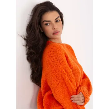Dámský svetr Dámský svetr MI-SW-1909.68 ITALY MODA Barva: Oranžová, Velikost: UNI