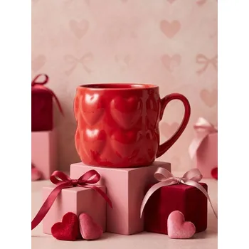 Sinsay - Hrnek s valentýnským motivem - červená - 391GJ-33X - 391GJ-33X-ONE
