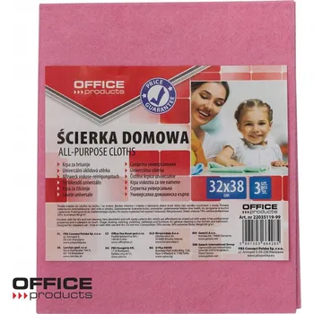 Utěrka Viskózové Utěrka Office Products v balení po 3 kusech ks vícebarevné
