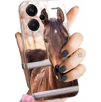 Pouzdro na mobilní telefon Zadní Kryt Hello Case pro Xiaomi Redmi Note 13 Pro+ hnědý