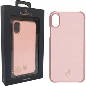 Pouzdro na mobilní telefon Zadní Kryt Foxwood pro Apple iPhone X růžový