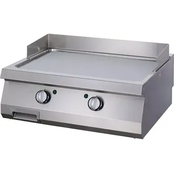 Kuchyňský gril Maxima Grilovací deska Heavy Duty Smooth Chrome - elektrická - dvojitá jednotka - hloubka 70 cm | 09395050