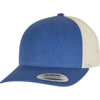 Kšiltovka 5-Panel Retro Trucker 2-Tone Cap - blue/beige