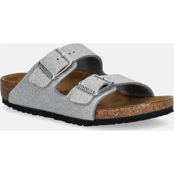 Dámská obuv Dětské pantofle Birkenstock Arizona 1030477 stříbrná SLV, EUR 27