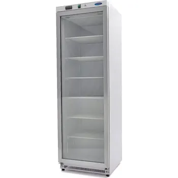 Maxima Mrazící skříň - 400 l - bílá - se skleněnými dveřmi | 09405019