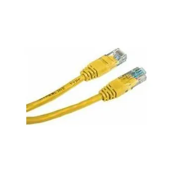 Síťový kabel UTP patchcord, Cat.5e, RJ45 M-3m, nestíněný, žlutý, economy,rychlé dodání