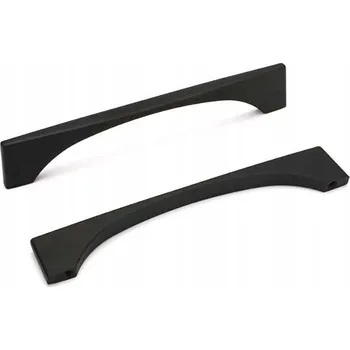 Nábytkové kování Úchytky na skříňky a zásuvky 160 mm Sada 6 kusů Černé
