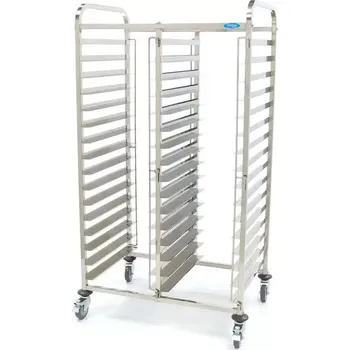 Servírovací stolek Maxima Vozík na podnosy Bakerynorm - vhodný pro 32 podnosů - 60 x 40 cm | 09300549