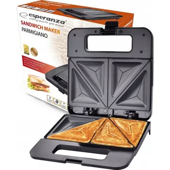 Toustovač Sendvičovač Esperanza Parmigiano černý 1000 W