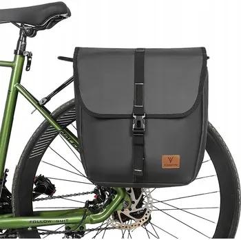 brašna na kolo TAŠKA NA KOLO CYKLISTICKÁ BRAŠNA VODĚODOLNÁ TAŠKA ČERNÁ NA NOSIČ 20L