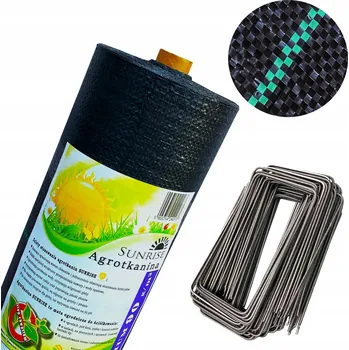 Mulčovací textilie Černá agrotextilie 80 cm x 50 m (5000 cm) 90 g/m2 mulčovací