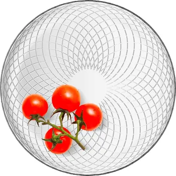 Talíř DEZERTNÍ TALÍŘ Skleněný Zdobený Na Dort Glasset Průměr 17,4 cm POLSKÝ VÝROBEK