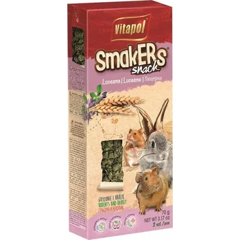 Krmivo pro hlodavce Krmivo , tyčinka pro hlodavce, králíky s vojtěškou Smakers Vitapol 2 ks