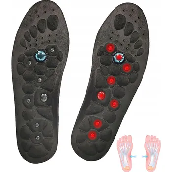 Vložka do bot MASÁŽNÍ MAGNETICKÉ VLOŽKY DO BOT AKUPRESURNÍ PRŮHLEDNÉ ZDRAVOTNÍ Černá 25,5