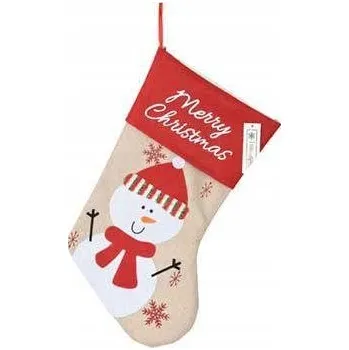 Vánoční dekorace Vánoční ozdoba - punčocha, 40x24 cm 1 Ks