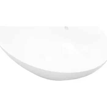 Keramické umyvadlo na desku 585 x 390 x 210 mm, bílý lesk