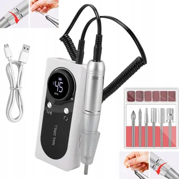 BRUSKA NA NEHTY MANIKÚRA PEDIKÚRA PROFESIONÁLNÍ SADA FRÉZ 2000mAh