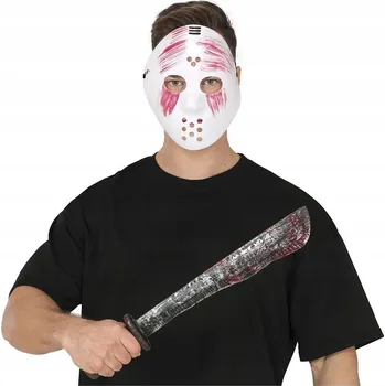 Karnevalová maska Maska na obličej Guirca plastová bílá