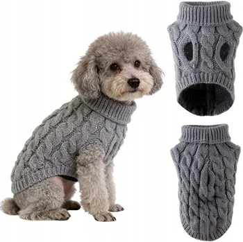 Dámský svetr Svetry, mikiny, teplé oblečky pro psy a kočky zimní roláky S