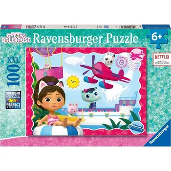 Puzzle Puzzle Ravensburger 100 dílků Gábinin Kouzelný Domek XXL