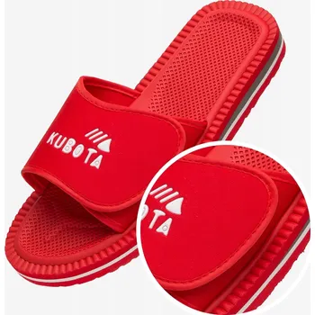 Dámské žabky Nazouváky Kubota na suchý zip červené 38