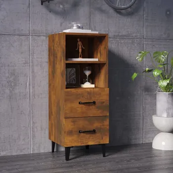 Organizace kuchyně Nábytek XL Příborník kouřový dub 34,5 x 34 x 90 cm kompozitní dřevo 817417