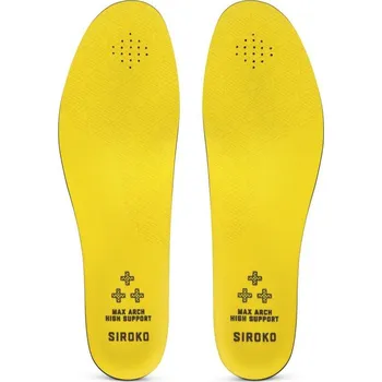 Vložka do bot SIROKO Vložky do cyklistických treter Grip 39/42 L ŽLUTÁ