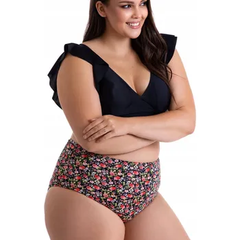 Dámské plavky DVOUDÍLNÉ PLAVKY S VOLÁNKY DÁMSKÉ PRIMO 5XL 50