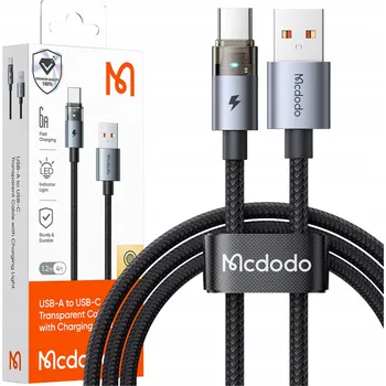 Datový kabel Kabel McDodo USB - USB typ C 1,2 m černý