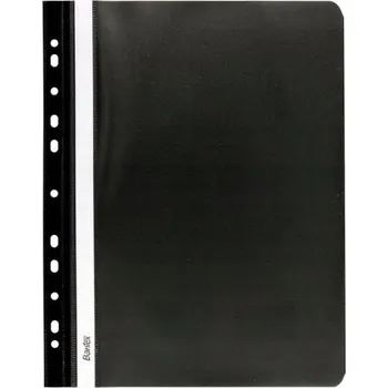 Rychlovazač s perforací a popisovacím proužkem A4 BANTEX 400076708 černý PP
