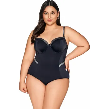 Dámské plavky Dámské černé elegantní jednodílné plavky s výztuží Ava, černá 75G i384_83443356