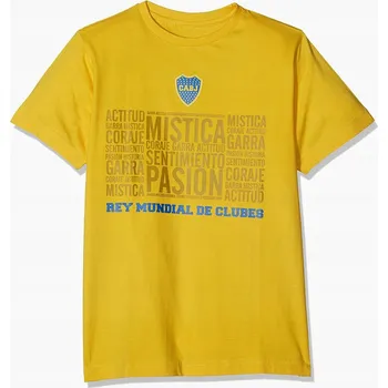 Tričko Boca Juniors žluté bavlněné velikost 152