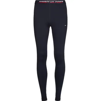Dámské legíny Legíny Tommy Hilfiger RW Tape - desert sky split logo tape Modrý (XS)