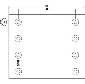 Brzdová čelist Sada brzdoveho oblozeni, bubnova brzda LUMAG 19490 00 102 10