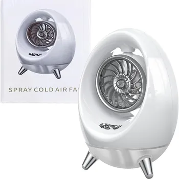 Domácí ventilátor USB KLIMATIZACE PŘENOSNÁ NA VODU a LED 3v1 MINI KLIMATIZACE DO DOMU VENTILÁTOR