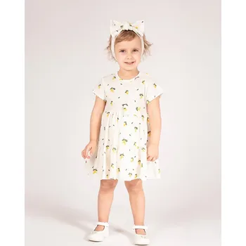 Dívčí šaty Dívčí citronové šaty a body Nicol, vel. 74