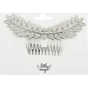 Ozdoba do vlasů Little Angel stříbrný hřebínek na vlasy