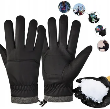 Cyklistické rukavice Zimní Dotykové Rukavice Teplé Sportovní Cyklistické Větruodolné pro Telefon