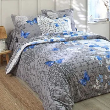 Povlečení Blancheporte Povlečení Celestine zn. Colombine®, s potiskem motýlů a květin, bavlna Velikost: povlak na přikrývku 240x220 cm