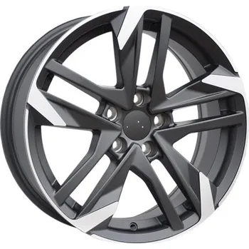 Disk Alu kola Racing Line XE170, 16x7 5x108 ET44, černá matná + leštění