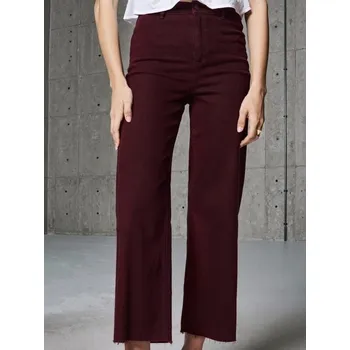Dámské džíny Sinsay - Džíny culottes - burgundy - 874EV-83J - 874EV-83J-34