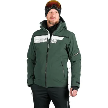 Pánská lyžařská bunda NORTHFINDER-VOLOS-550blackdarkgreen Černá XXL