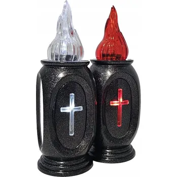 Svíčka Elektrická LED svíčka - kříž Cortina Vaso 16 cm