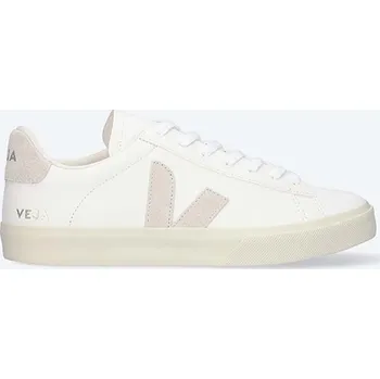 Dámská obuv Kožené tenisky Veja Campo Chromefree Leather CP0502429A bílá 00X, EUR 35