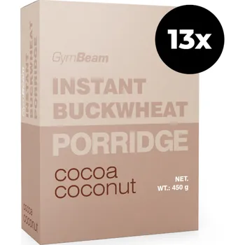 Sportovní výživa Instantní pohanková kaše - GymBeam Příchuť: kokos kakao, Balení (g): 13 x 450 g