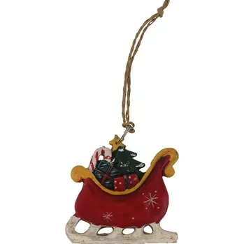Vánoční dekorace Vánoční dekorace k zavěšení sáňky X6383/3