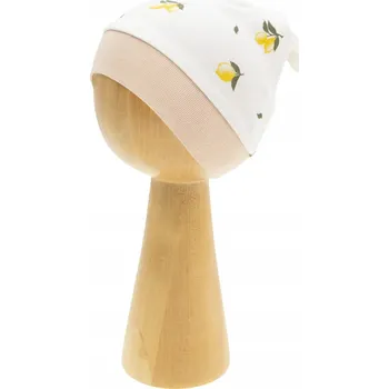 Čepice Dívčí šátek na hlavu Nicol citron, vel. 56/62