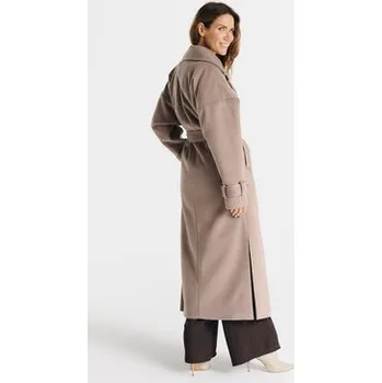 Dámský kabát Salme Vlněný kabát Salma Béžová Regular Fit 38