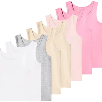 Dívčí tílko lupilu® Dívčí tílko, 8 kusů (růžová/šedá/bílá, 122/128)