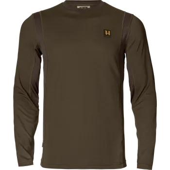 Pánské tričko Pánské triko Härkila Forest Hunter L/S Hunting green/Shadow brown XL